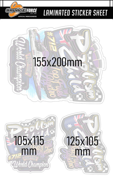 Problem Child Top Fuel Hydro Sticker Sheet
